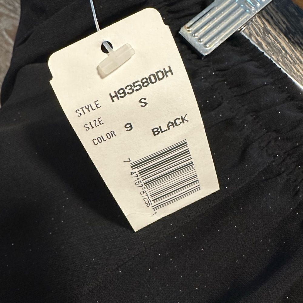 Bridgetown Collection pull on drawstring black pants sparkle size small NWT - Picture 5 of 6